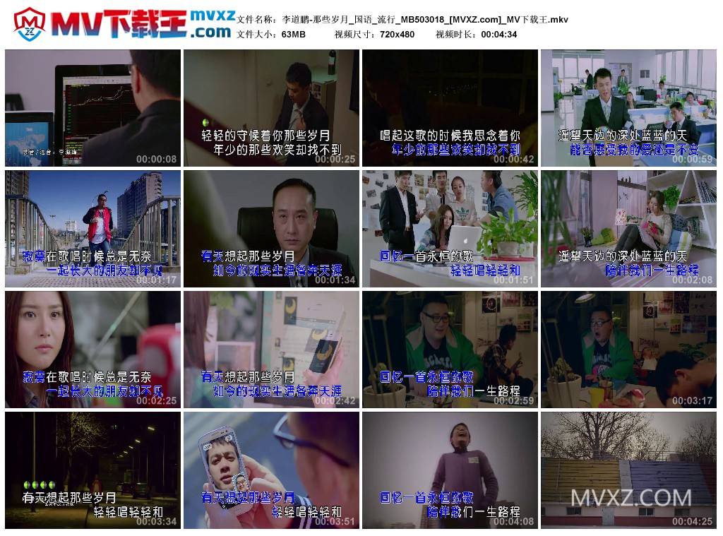 李道鹏-那些岁月_国语_流行_MB503018